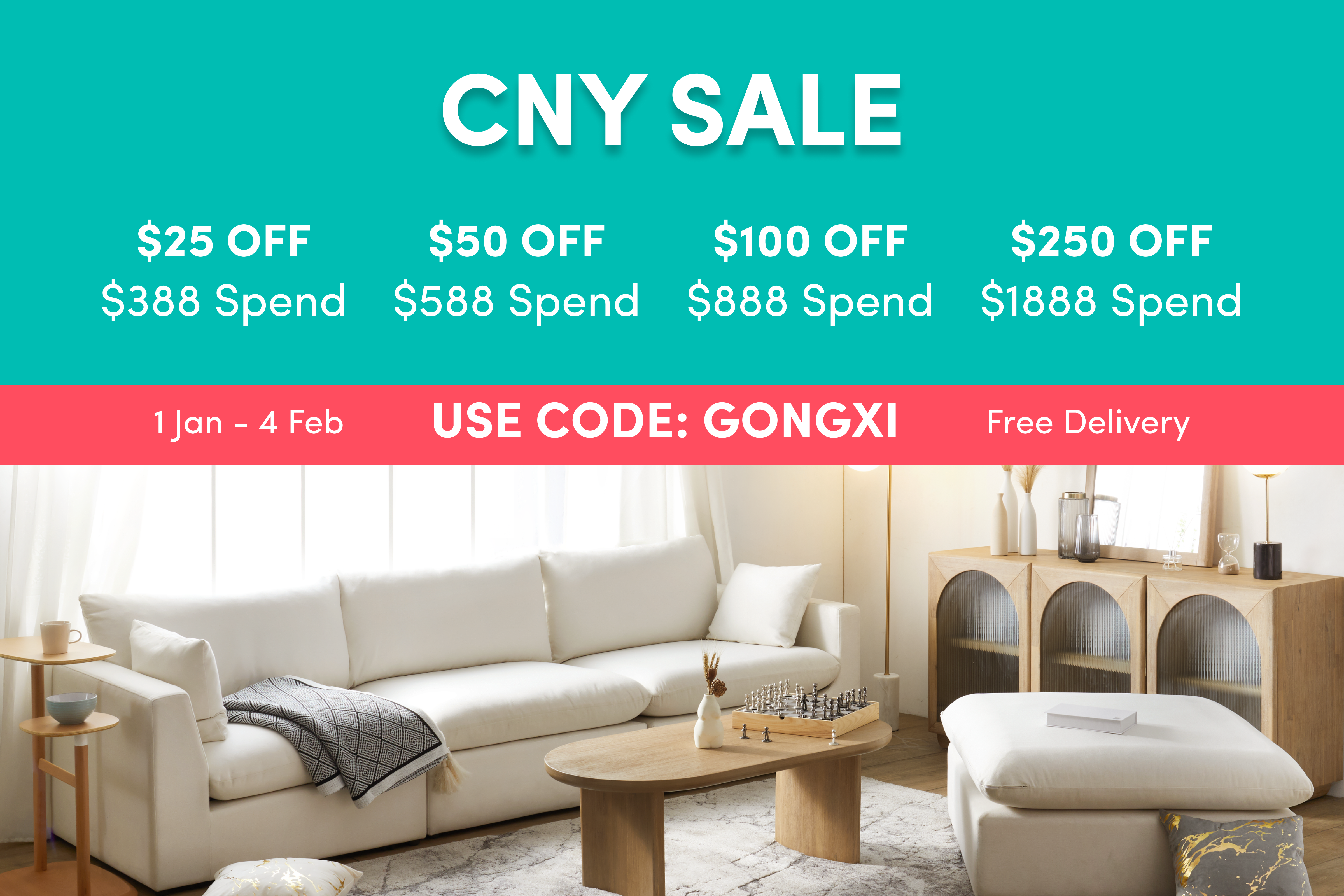 CNY Sale 2024 HipVan Singapore