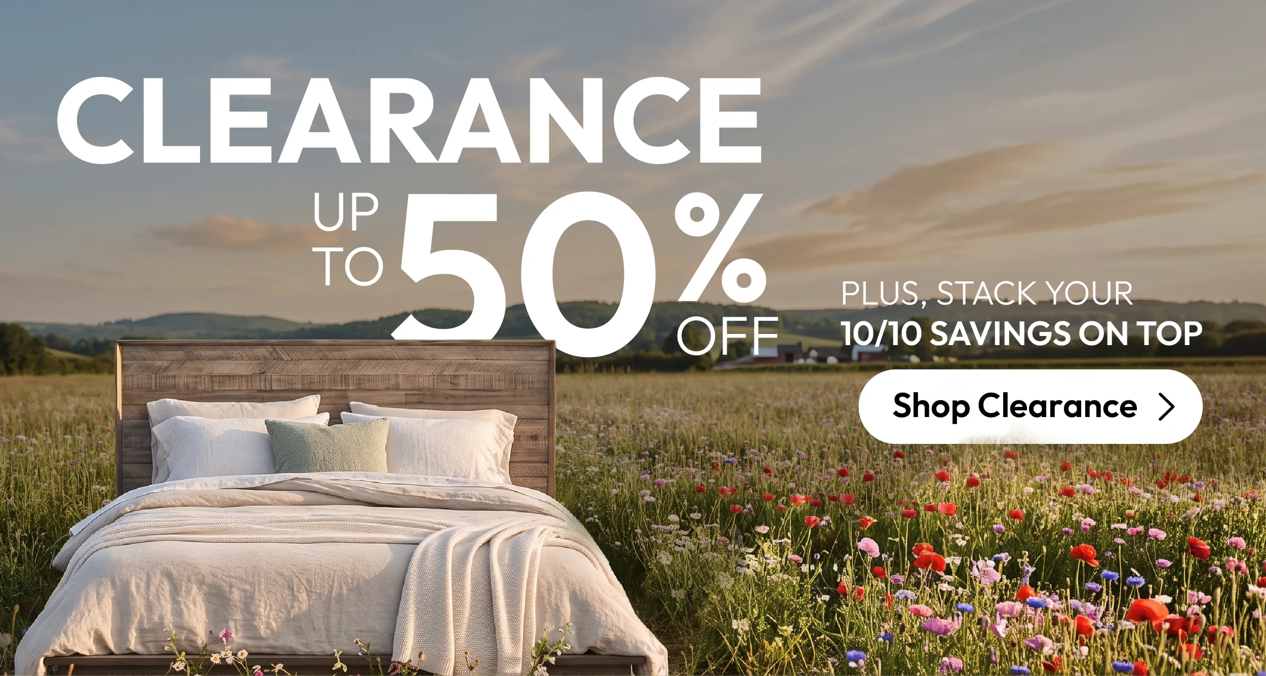 Up to 50% off clearance