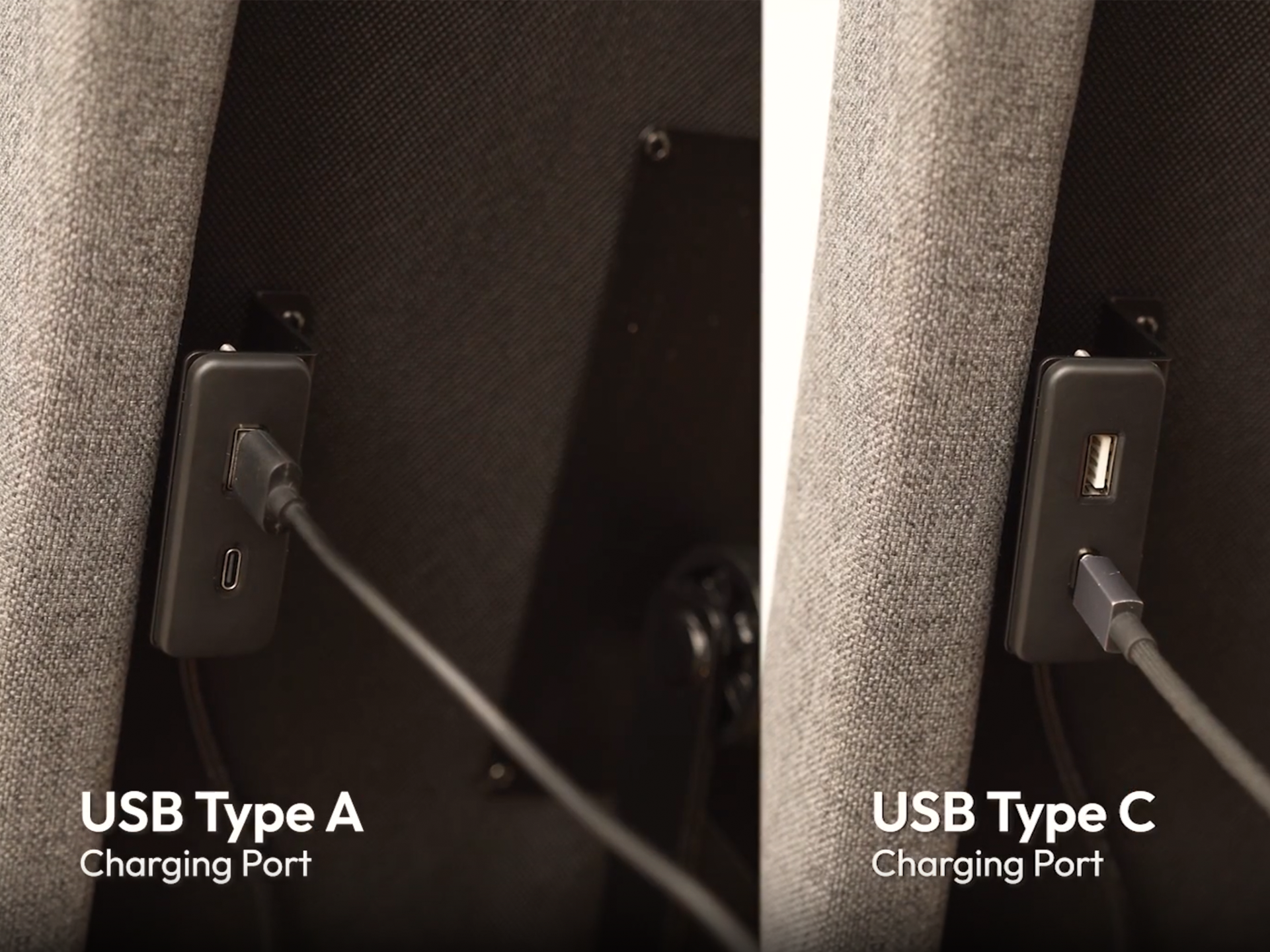 Built-in LED Ambient Lighting & Charging Hub