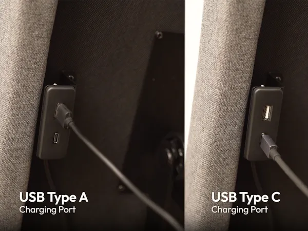 Built-in LED Ambient Lighting & Charging Hub