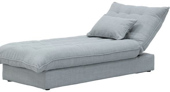 Reclined backrest